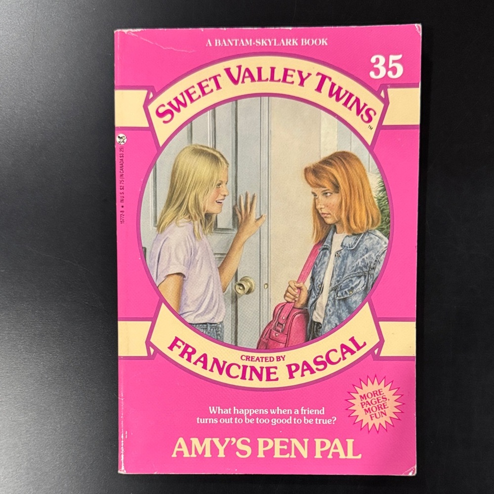 Sweet Valley Twins #35: Amy’s Pen Pal - Vintage Bantam-Skylark Paperback Novel
